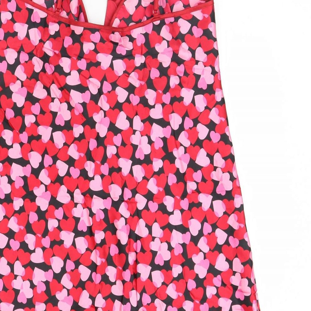Sorbet Womens Pink Solid  Cami Dress Size 16