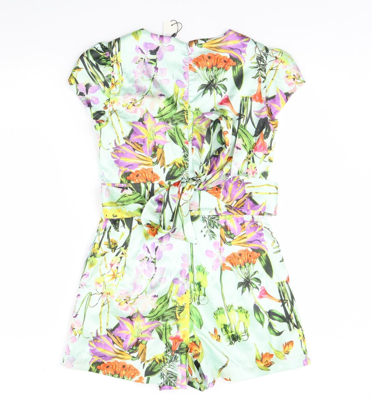 Darling Womens Green Floral  Playsuit One-Piece Size 10