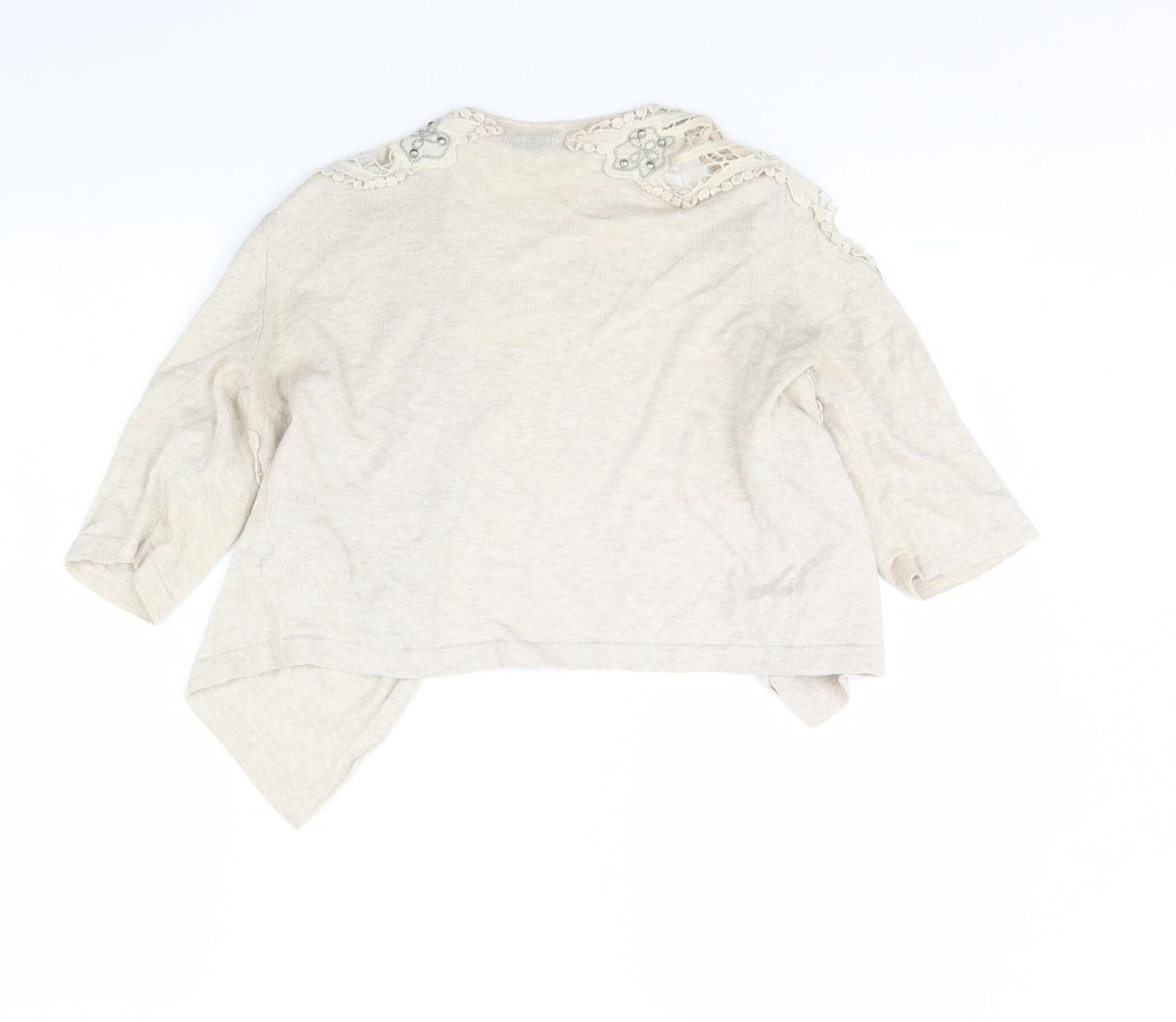 Topshop Womens Beige   Cardigan Jumper Size 10