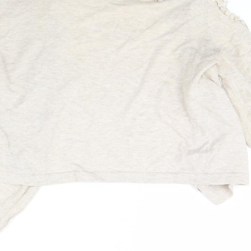 Topshop Womens Beige   Cardigan Jumper Size 10