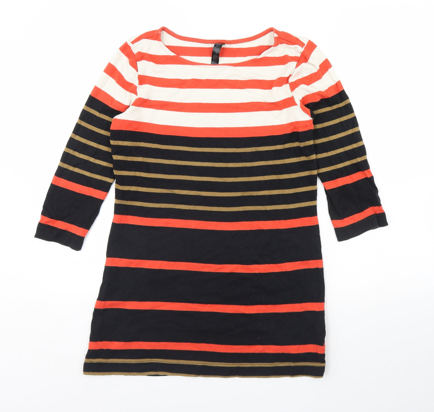 NEXT Womens Black Striped  Pullover Jumper Size 10