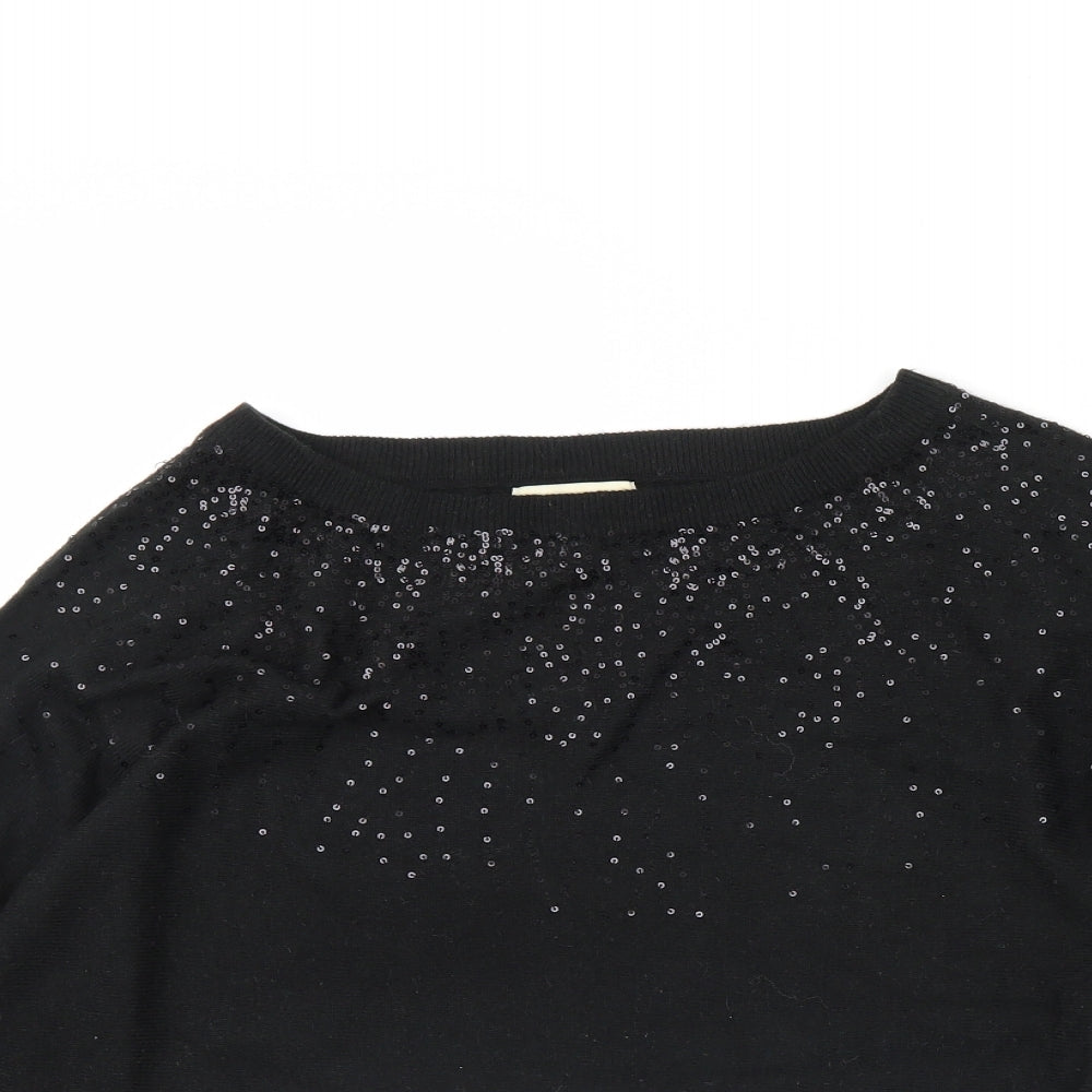 Papaya Womens Black   Pullover Jumper Size 12