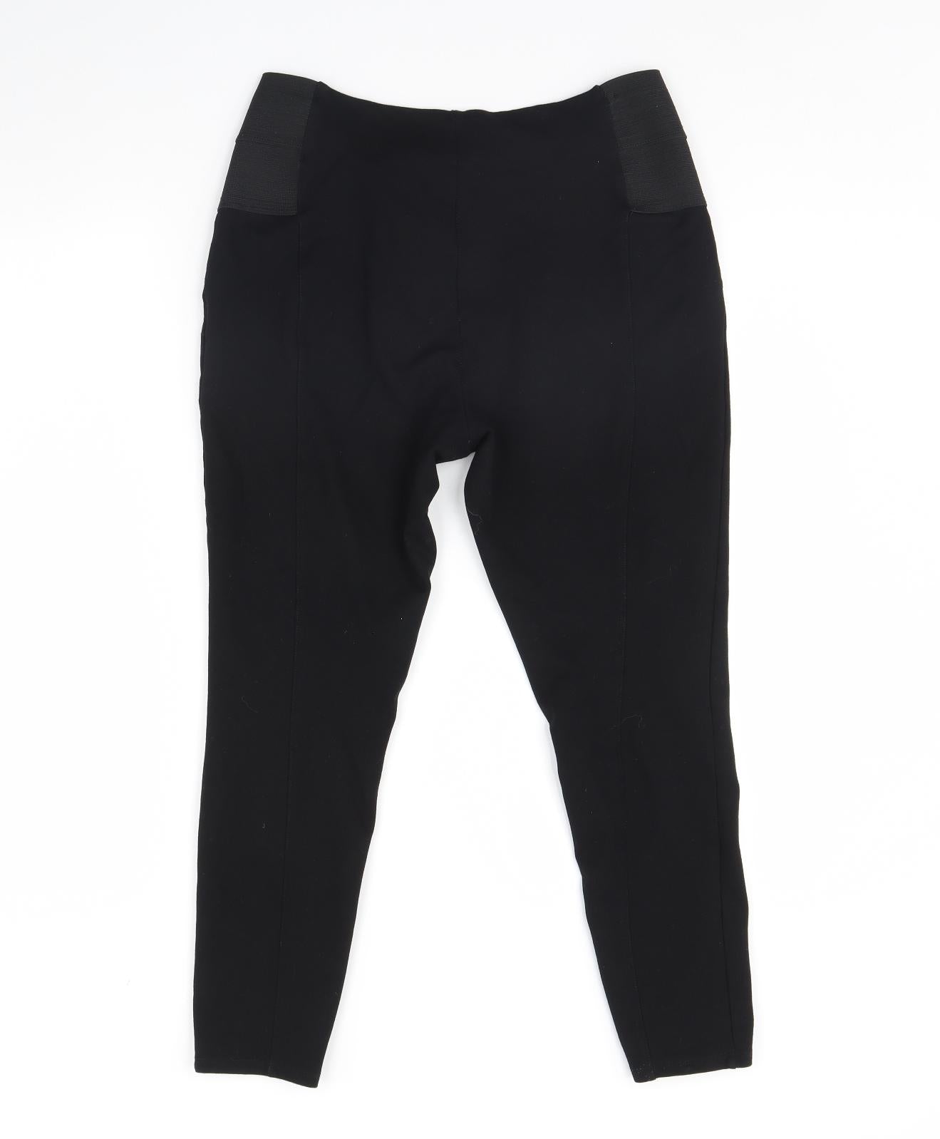 ESMARA Womens Black   Capri Leggings Size L L28 in
