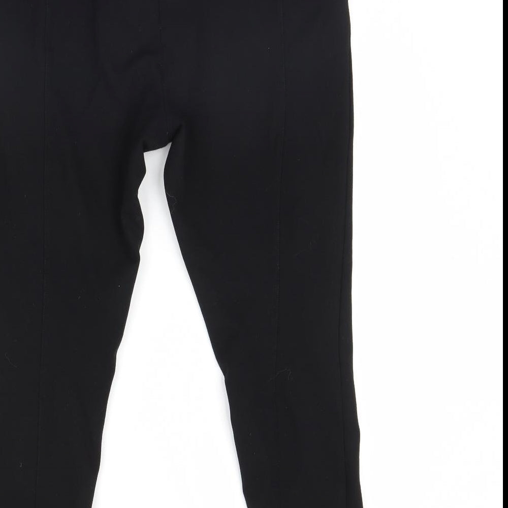 ESMARA Womens Black   Capri Leggings Size L L28 in