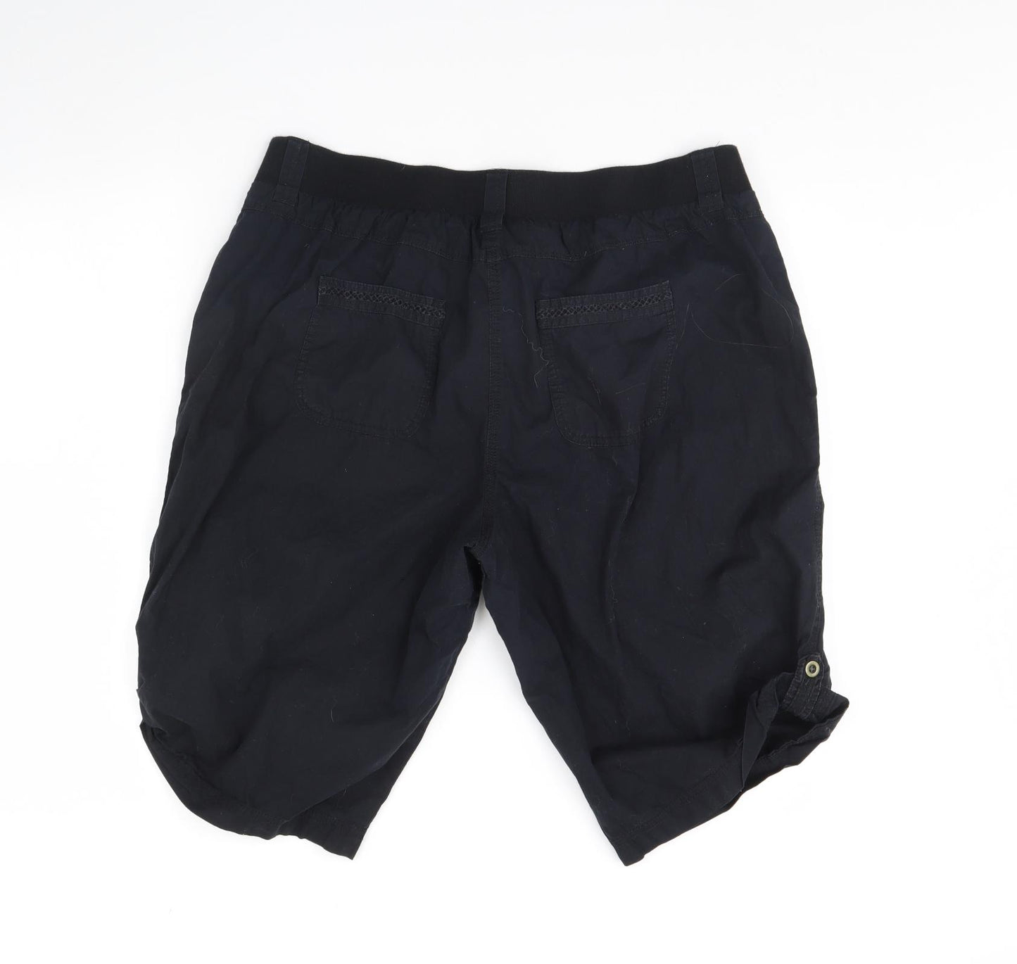 George Womens Black   Chino Shorts Size 18
