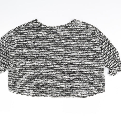 Atmosphere Womens Black Herringbone  Pullover Jumper Size M