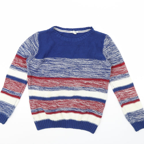 FOREVER 21 Womens Blue Striped  Pullover Jumper Size S
