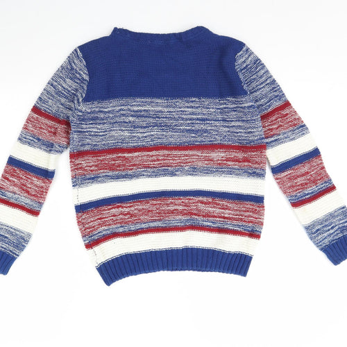 FOREVER 21 Womens Blue Striped  Pullover Jumper Size S
