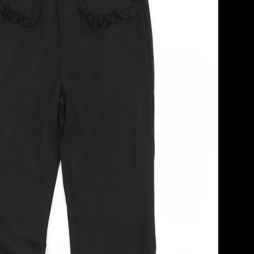 Preworn Womens Black   Dress Pants Trousers Size L L31 in