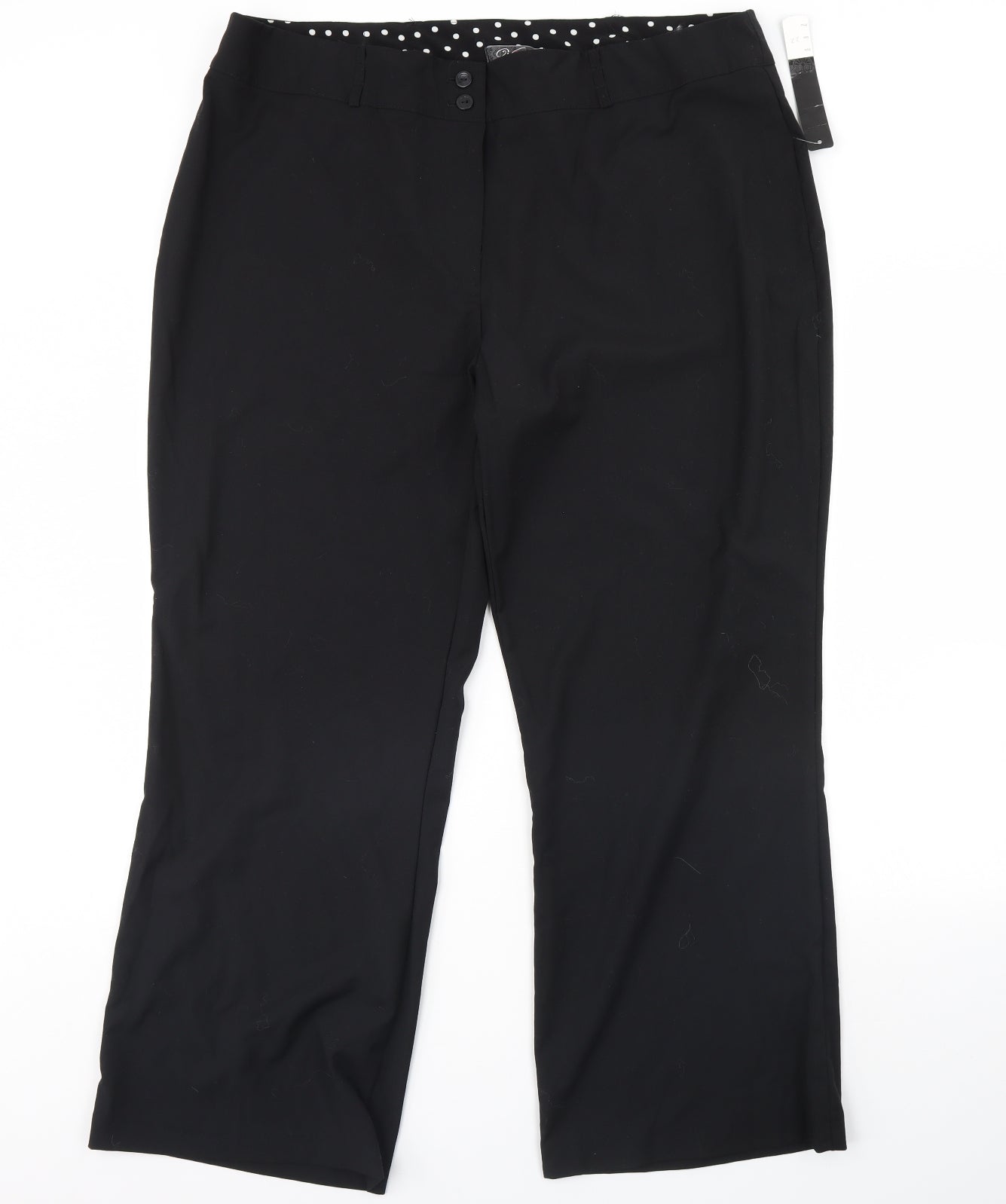 Vital Womens Black   Trousers  Size 22 L30 in