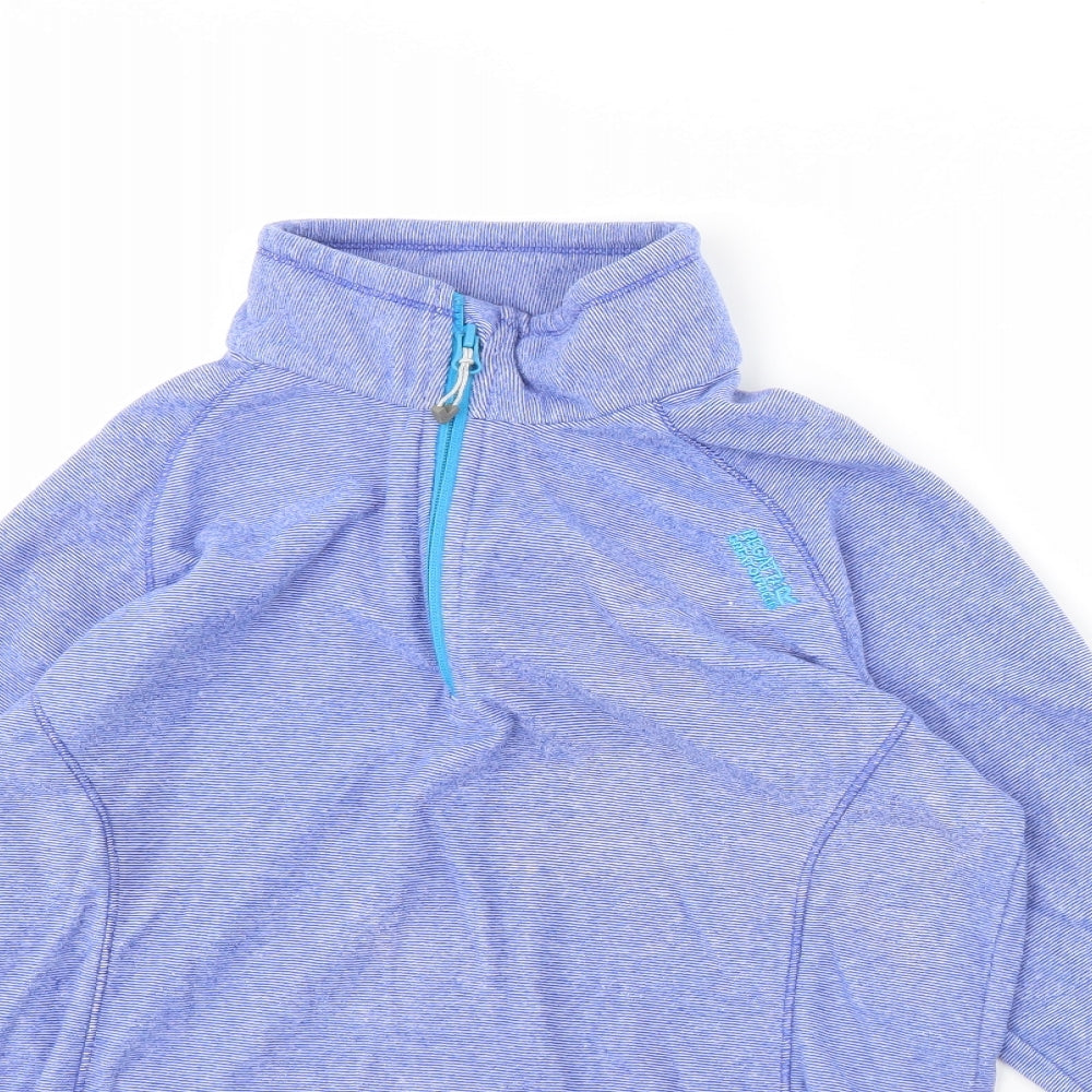 Regatta Womens Blue  Fleece Henley Jumper Size 10