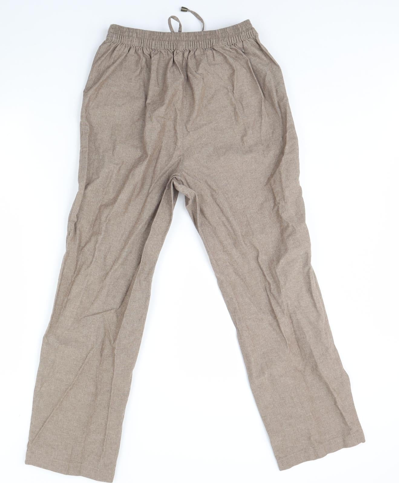 Isle Womens Beige   Trousers  Size 10 L30 in