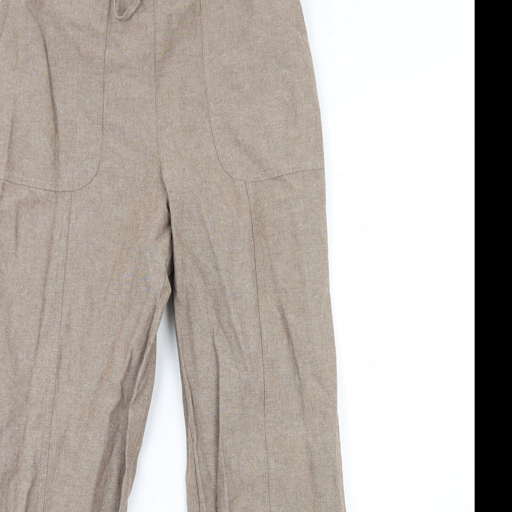 Isle Womens Beige   Trousers  Size 10 L30 in