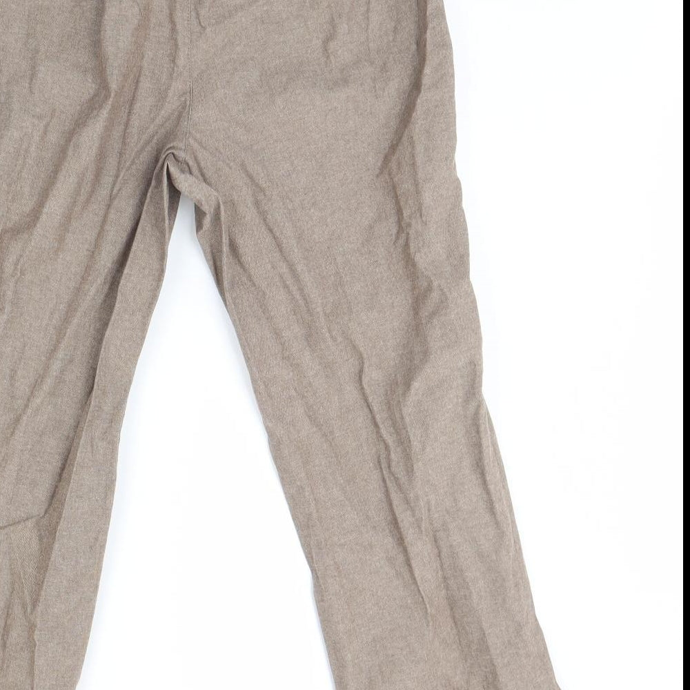Isle Womens Beige   Trousers  Size 10 L30 in