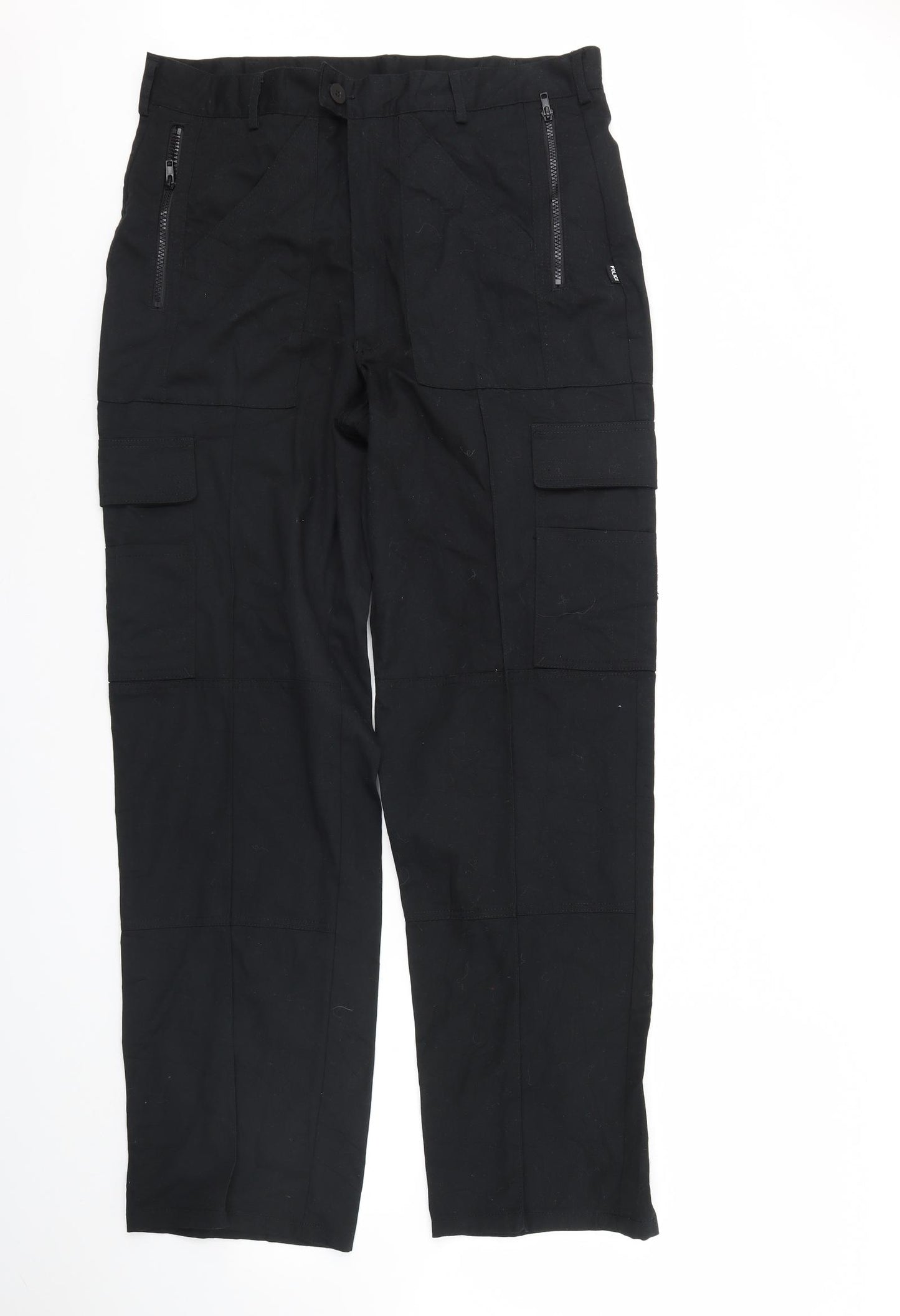 Dimensions Mens Black   Cargo Trousers Size XL L34 in