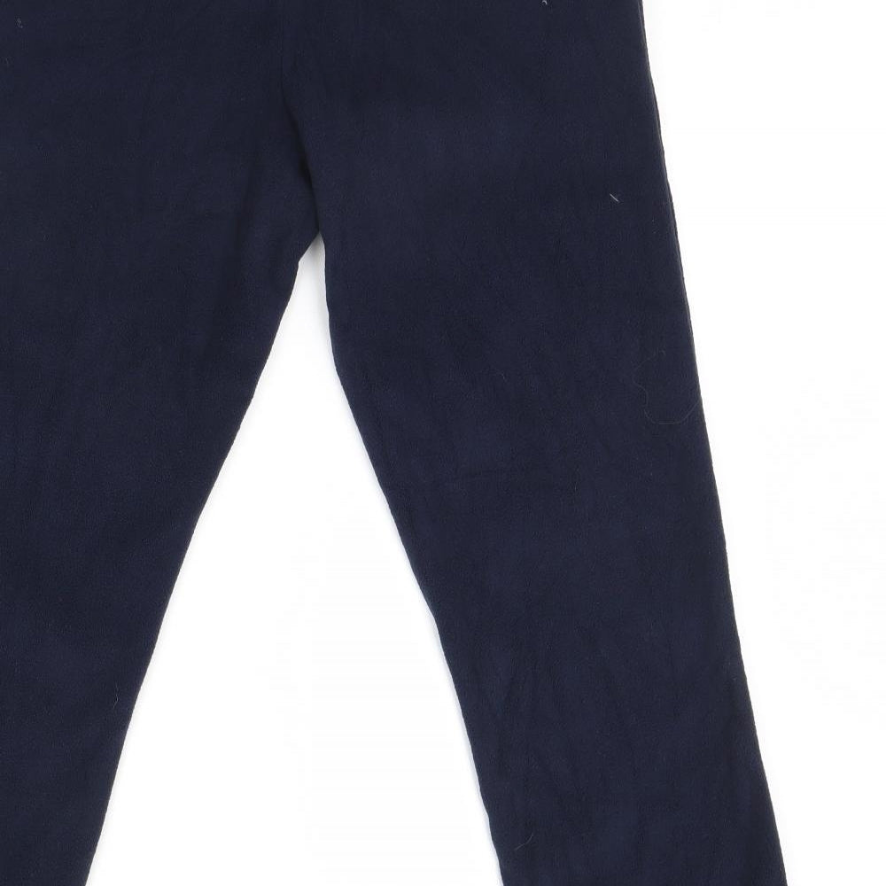 Damart Womens Blue  Fleece Jogger Trousers Size 10 L29 in