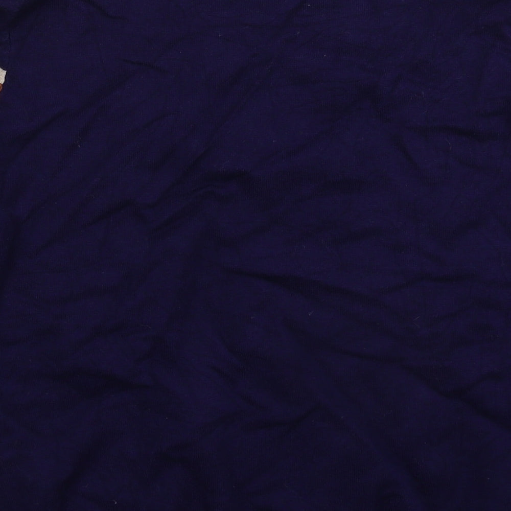 Pebble Bay Womens Blue Striped Knit Pullover Jumper Size M