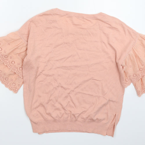 TU Womens Pink  Knit Pullover Jumper Size 12