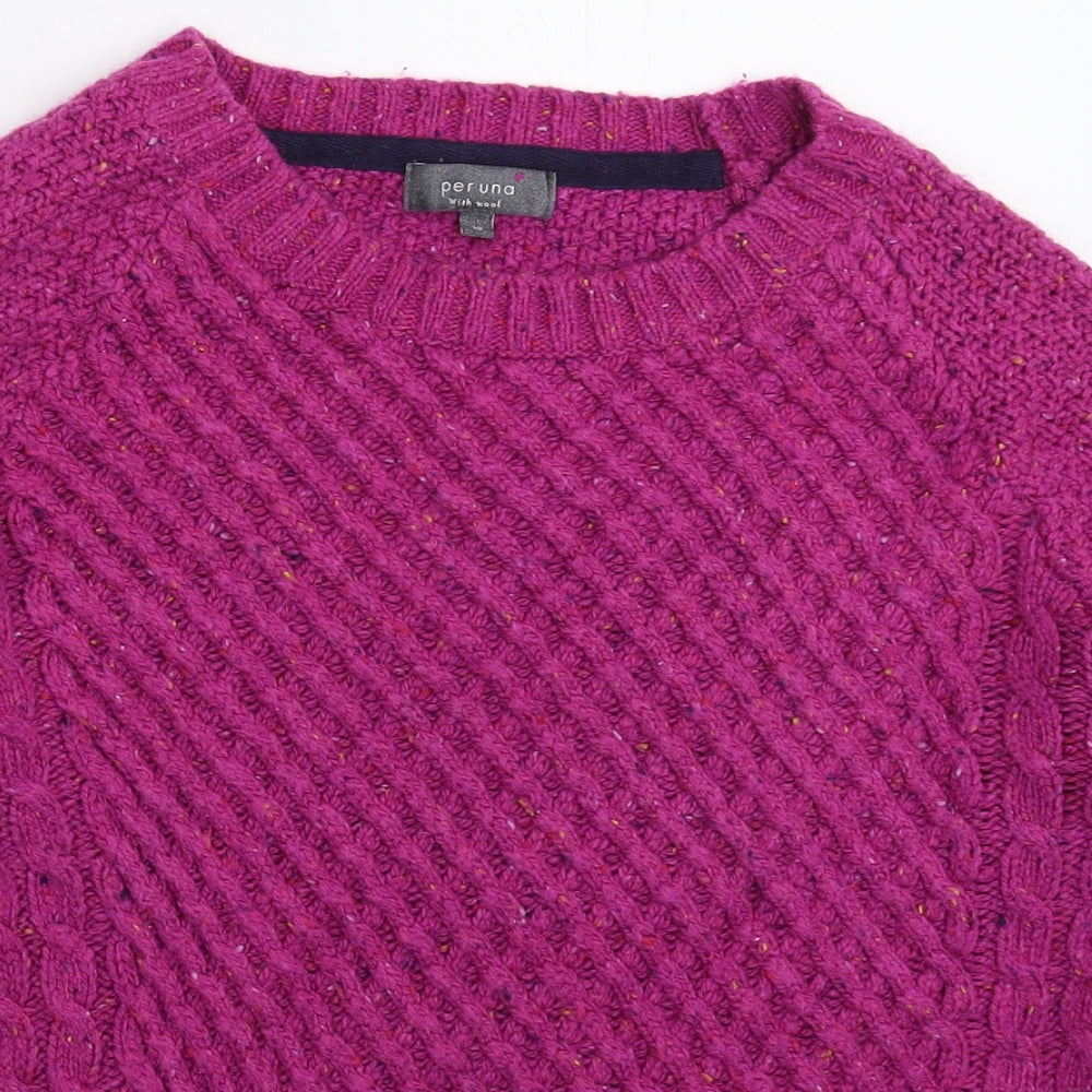 Per Una Womens Pink  Knit Pullover Jumper Size 18