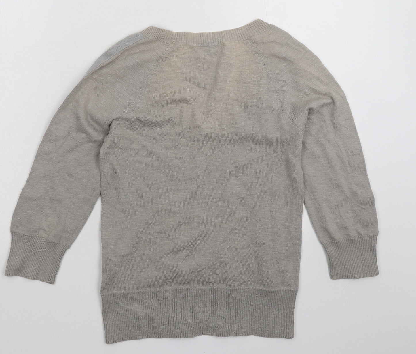 Armani Exchange Womens Grey  Knit Pullover Jumper Size S