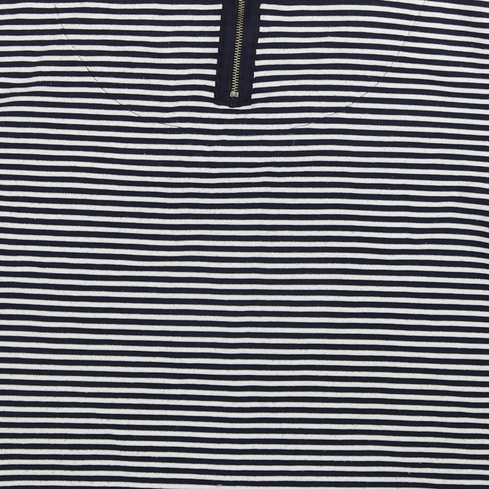 NEXT Womens Blue Striped  Basic T-Shirt Size 12