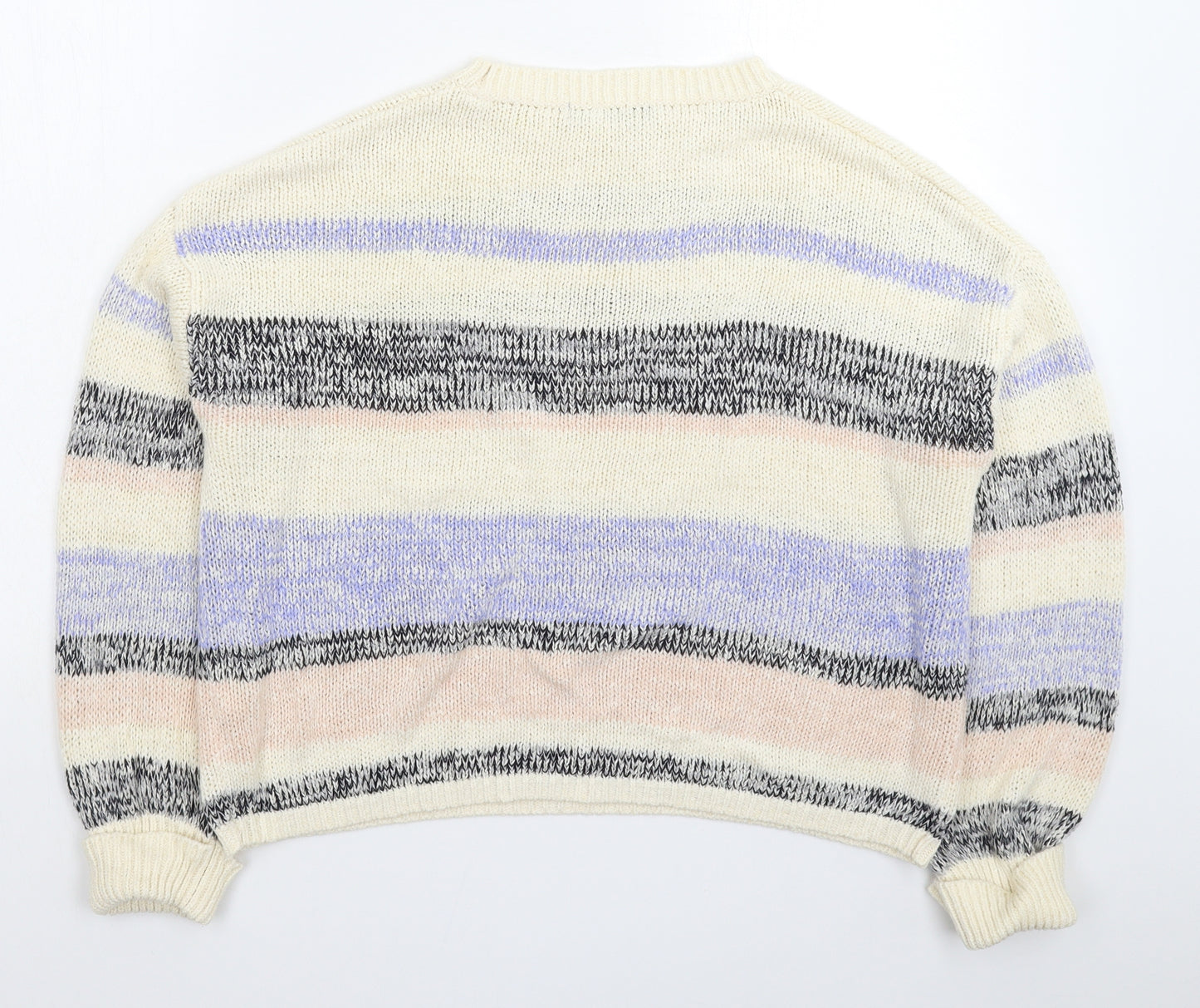 George Womens Multicoloured Striped Knit Pullover Jumper Size 18