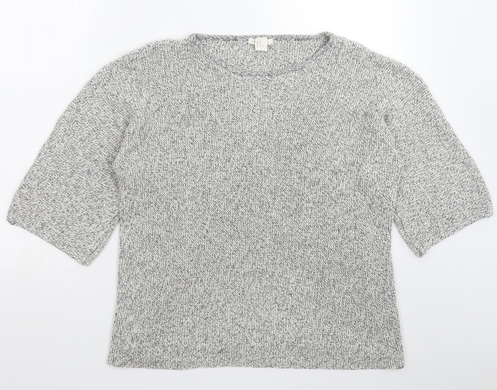 H&M Womens Grey Knit Pullover Jumper Size M