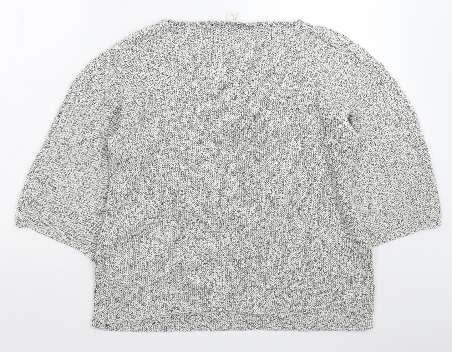 H&M Womens Grey  Knit Pullover Jumper Size M
