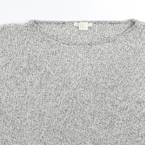 H&M Womens Grey  Knit Pullover Jumper Size M