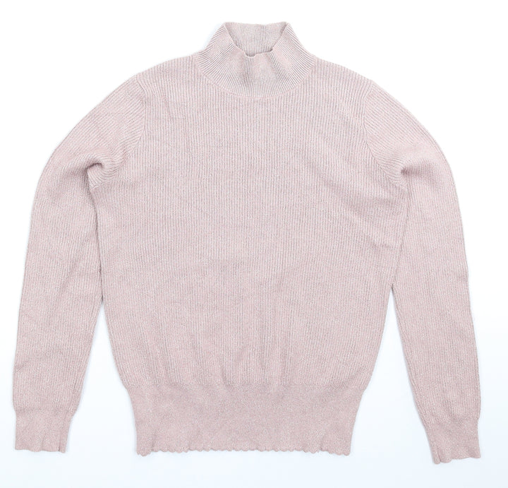 TU Womens Beige Knit Pullover Jumper Size 12