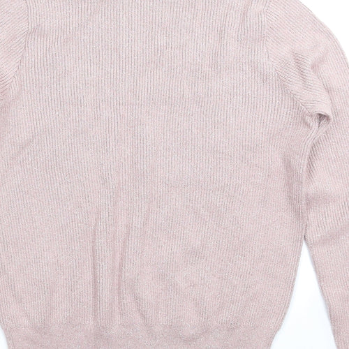 TU Womens Beige  Knit Pullover Jumper Size 12