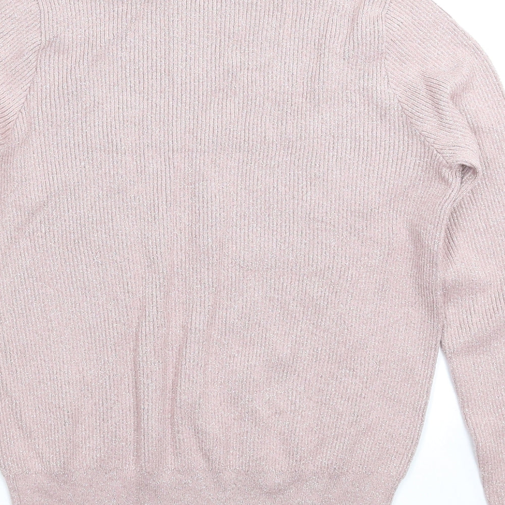 TU Womens Beige  Knit Pullover Jumper Size 12