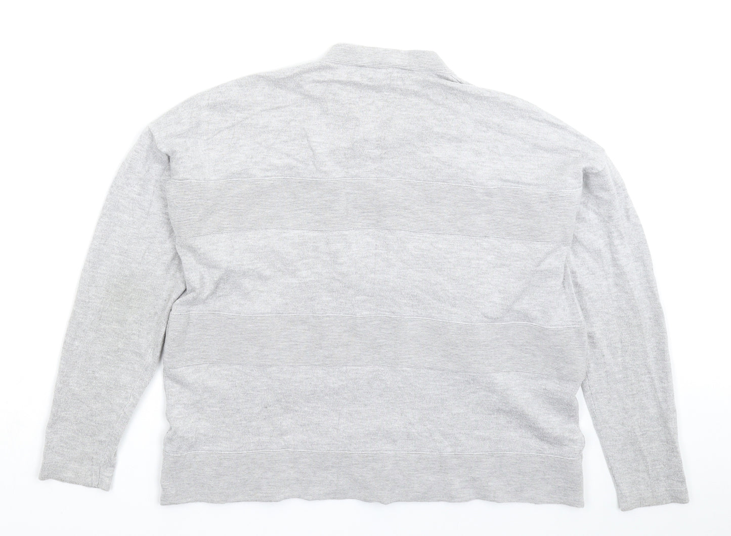 Dorothy Perkins Womens Grey  Knit Pullover Jumper Size 14