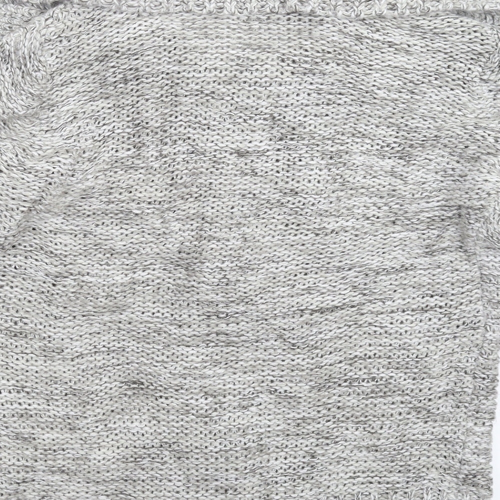 M&Co Womens Grey  Knit Cardigan Jumper Size L