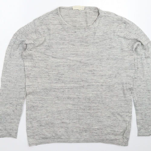 Frederik Anderson Womens Grey  Knit Pullover Jumper Size XL