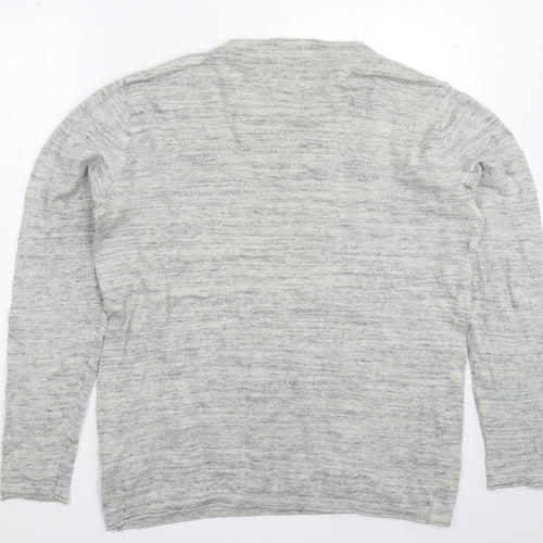 Frederik Anderson Womens Grey  Knit Pullover Jumper Size XL