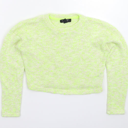 New Look Girls Green  Knit Pullover Jumper Size 12-13 Years