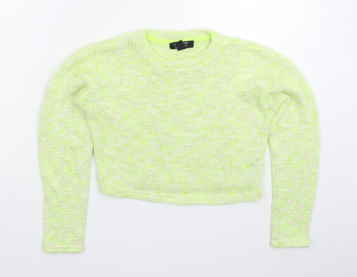 New Look Girls Green  Knit Pullover Jumper Size 12-13 Years