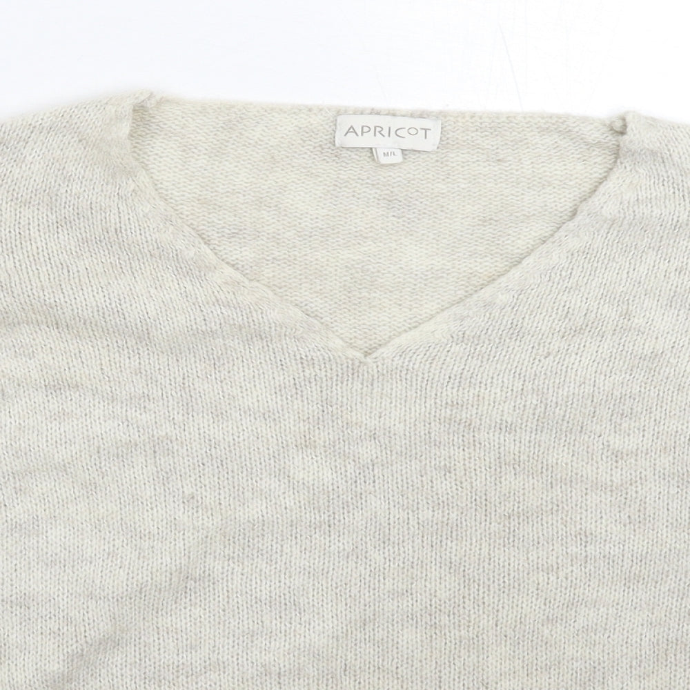 Apricot Womens Grey  Knit Pullover Jumper Size L