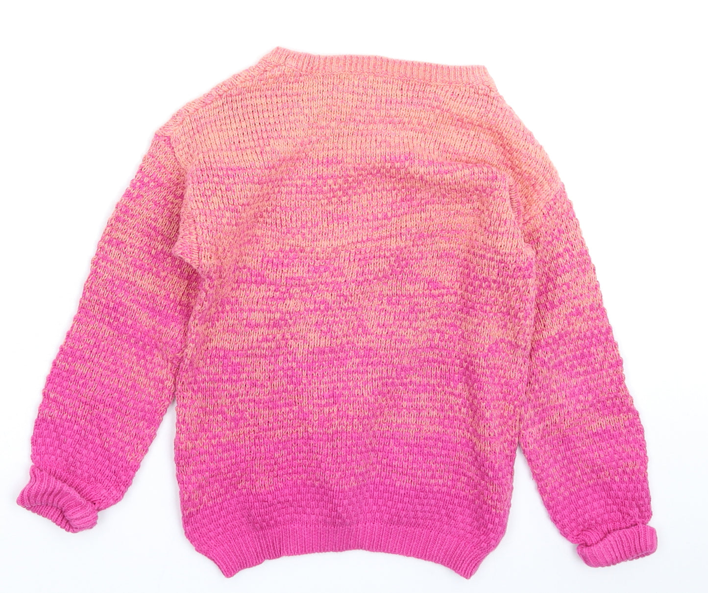 George Girls Pink  Knit Pullover Jumper Size 5-6 Years