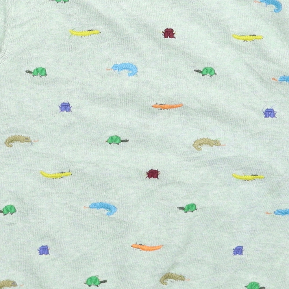 NEXT Girls Green  Knit Pullover Jumper Size 5-6 Years