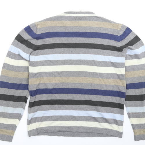 Parkes Womens Multicoloured Striped Knit Pullover Jumper Size M