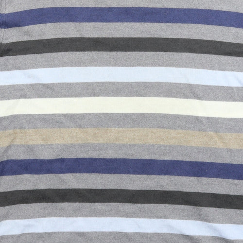 Parkes Womens Multicoloured Striped Knit Pullover Jumper Size M