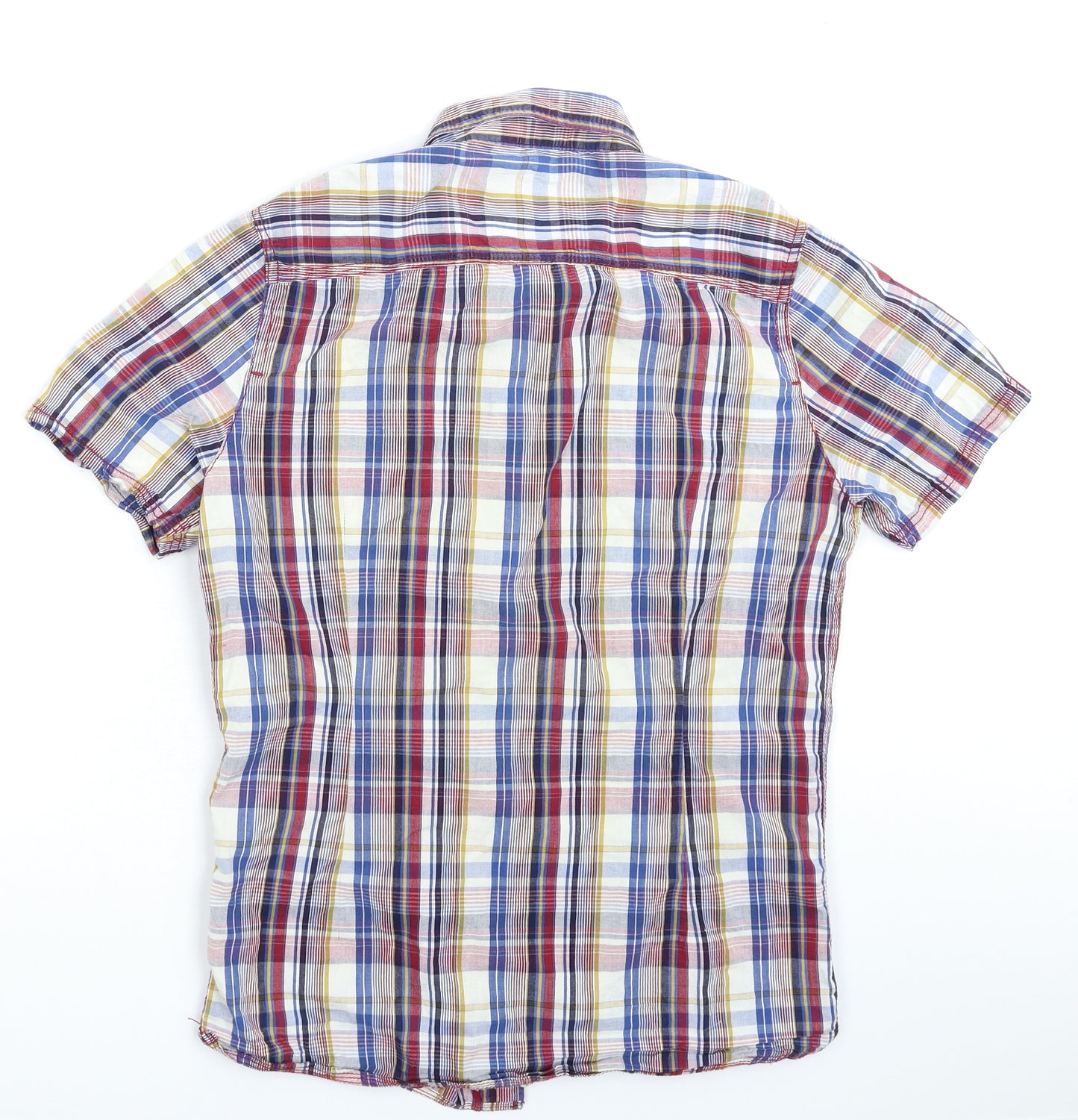 Firetrap Mens Multicoloured Check   Button-Up Size M