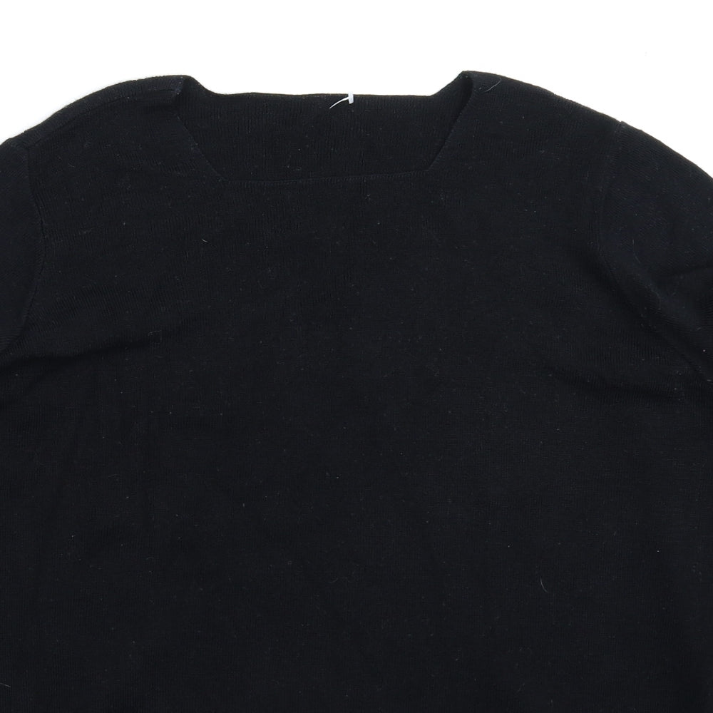 Marks and Spencer Womens Black  Knit Pullover Jumper Size 14