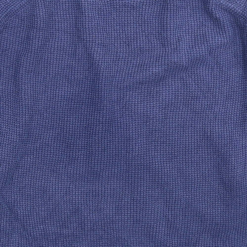 Superdry Mens Blue  Knit Pullover Jumper Size XS