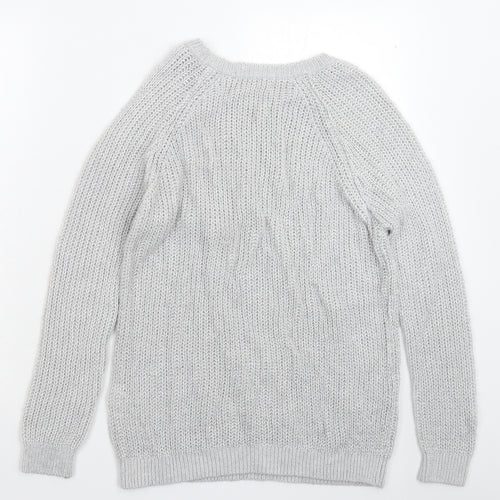 NEXT Womens Grey  Knit Pullover Jumper Size 10