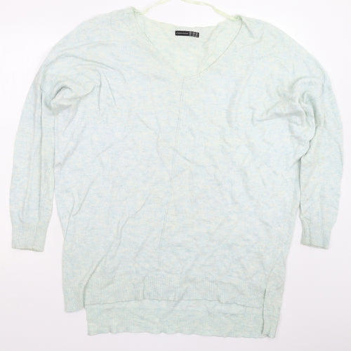 Atmosphere Womens Green  Knit Pullover Jumper Size M  - Oversized