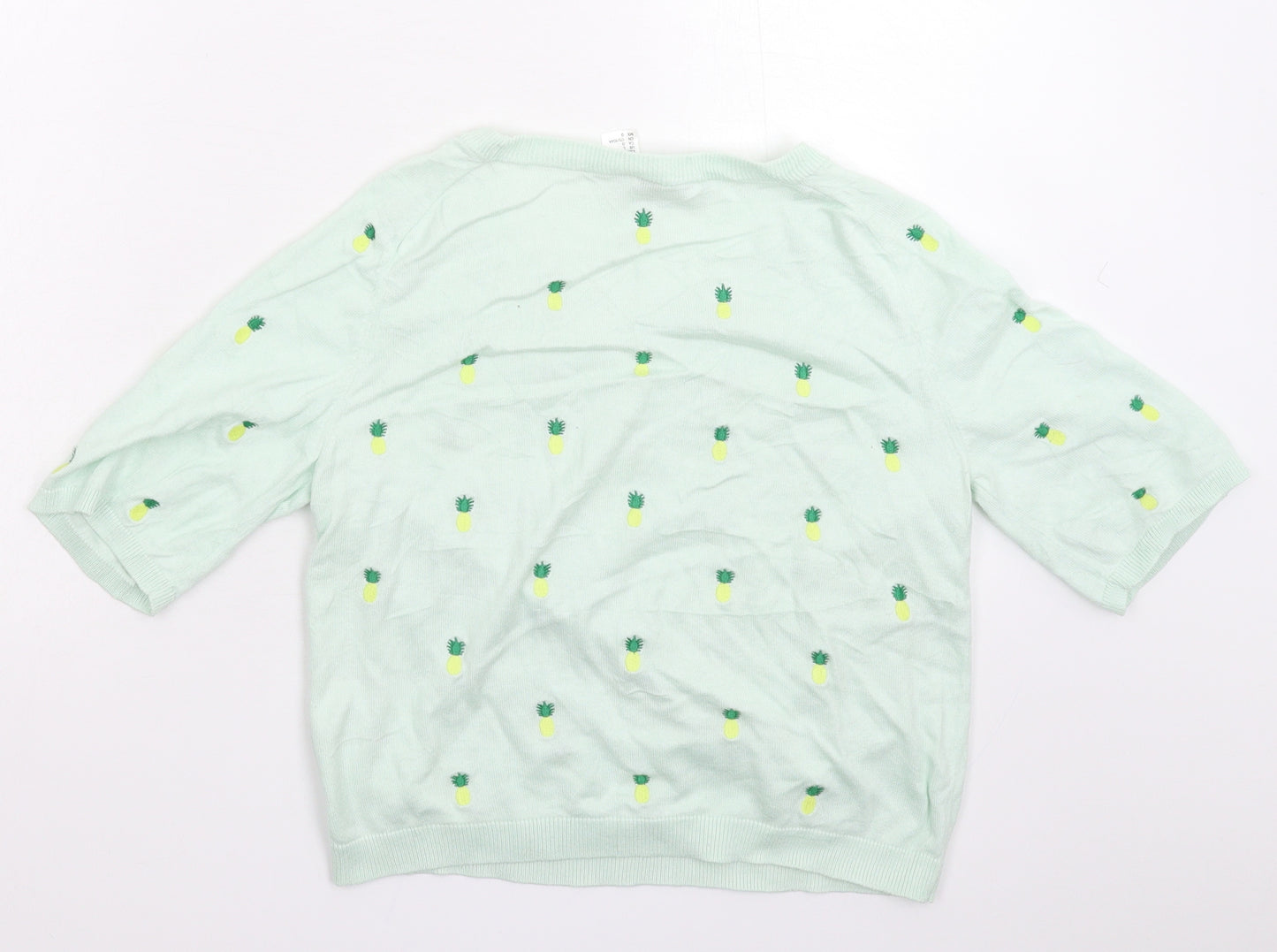Divided Womens Green  Knit Pullover Jumper Size L