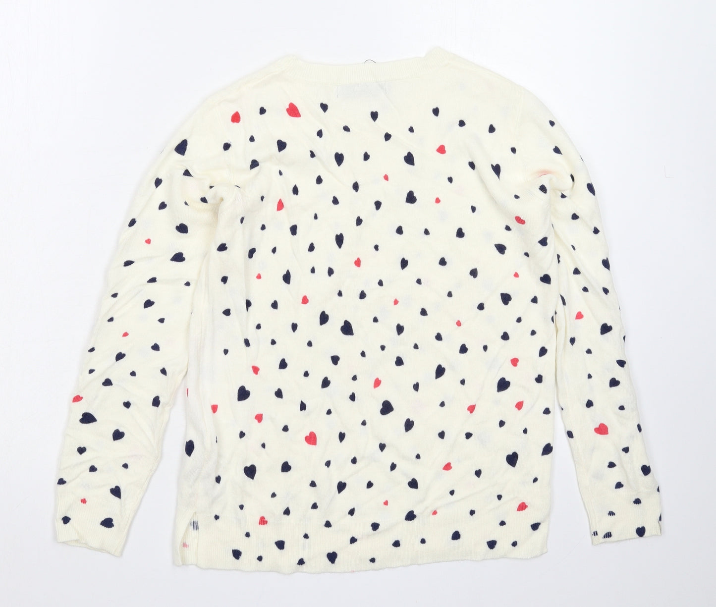 Marks and Spencer Womens White  Knit Pullover Jumper Size 10